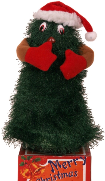 Weihnachtsmann 35cm Santa Claus Nikolaus Musik Schaukel bewegt sich NEU