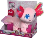 Simba 105890057 Chi Love Axolotl, Kabelgesteuert, mit flauschigem Regenbogenkiemen, Sound, läuft und bewegt Sich, 20cm, ab 3 Jahre