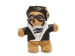 Euro Souvenirs Teddybär mit Pilotenoutfit 30326 Pilotbär aus Plüsch, Kuschelbär, ca. 24x12x24 cm, braun