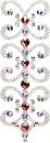 Florence 4 Silber-Kristall AB 1016010DE Körperschmuck Swarovski Crystall AB