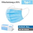 Medizinischer Mund- und Nasenschutz - Typ I (Box) MNS Typ I (Filterleistung mind. 95%)