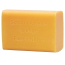 Orange Florex Schafmilchseife 8020 Waschstück 100g