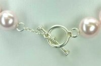 12mm Set Armband-Kette-Ohrringe Rose NEU (MOP)
