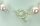 12mm Set Armband-Kette-Ohrringe Rose NEU (MOP)
