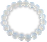 Opalit-Mondstein Armband mit 10mm Mondstein Perlen auf...