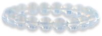 Opalit-Mondstein Armband mit 10mm Mondstein Perlen auf doppelten Gummiband AR007