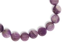 Amethyst Armband mit 10mm Amethyst Perlen auf doppelten Gummiband AR001
