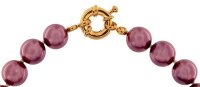 Perlmutt Violett Kette 46cm, ca. 10mm...