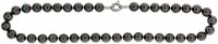 Perlmutt Anthrazit Grau Kette 46cm, ca. 10mm Perlengröße Collier Halskette Mother-of-Pearl MOP06