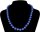 Perlmutt Royal Blue Blau Kette 46cm, ca. 10mm Perlengröße Collier Halskette Mother-of-Pearl MOP04