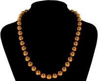 Perlmutt Gold Kette 46cm, ca. 10mm Perlengröße...