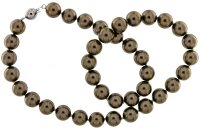 Perlmutt Braun Shadow Kette 46cm, ca. 10mm...