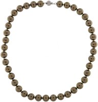 Perlmutt Braun Shadow Kette 46cm, ca. 10mm...