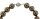 Perlmutt Braun Shadow Kette 46cm, ca. 10mm Perlengröße Collier Halskette Mother-of-Pearl MOP07