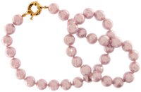 Perlmutt Rosé Kette 46cm, ca. 10mm...