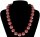Perlmutt Kette Korallenrot 45cm ca.16mm Collier Halskette Mother-of-Pearl MOP12
