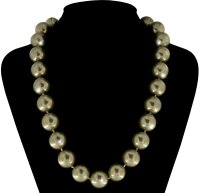Perlmutt Kette Light Grün 45cm ca.16mm Collier...