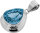 Blautopas Blue Topaz Anhänger in London Blue Sehr Groß 925 Silberfassung gesamt ca. 143 ct Augenrein