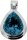 Blautopas Blue Topaz Anhänger in London Blue Sehr Groß 925 Silberfassung gesamt ca. 143 ct Augenrein