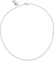 Weisser Topas Kette 45cm ca.1-2mm facettiert 925 Silber...