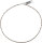 Grauer Mondstein Halsette 45cm ca.2mm facettiert 925 Silber Verschluß Punziert Perlenzentrum Stelyna
