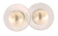 Damen Ohrstecker Ohrringe aus Runden, weißen...
