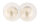 Damen Ohrstecker Ohrringe aus Runden, weißen Süsswasser Zuchtperlen Stecker aus 925 Sterling Silber Stecker grosser Silikon Tellerverschluss Perlengröße 6.5-7mm