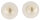 Damen Ohrstecker Ohrringe aus Runden, weißen Süsswasser Zuchtperlen Stecker aus 925 Sterling Silber Stecker grosser Silikon Tellerverschluss Perlengröße 6-6.5mm