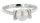 Damen Ring Perlenring 1 Perle ca. 6-7mm weiß, handgearbeitet, versilbert, rhodiniert P225 Größe US 6.5 Standard 54  GY015