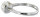 Damen Ring Perlenring 1 Perle ca. 6-7mm weiß, handgearbeitet, versilbert, rhodiniert P225 Größe US 7 Standard 55  GY015