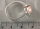 Damen Ring Perlenring 1 Perle ca. 6-7mm, Rose Orange, handgearbeitet, versilbert, rhodiniert P224