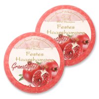 Festes Haarshampoo 2x58g, Granatapfel mit Schafmilch...