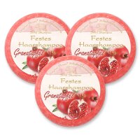 Festes Haarshampoo 3x58g, Granatapfel mit Schafmilch...
