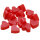 Florex Schafmilchseife mini mini Herz 100 Stück Hibiskus im Organzasäckchen Seife Gastgeschenk 7275HIB