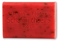 Florex Schafmilchseife Rose mit Blüten 100 g...