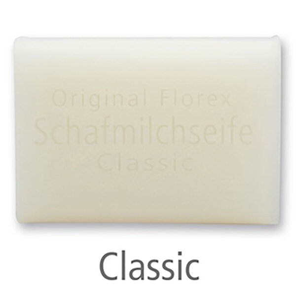 Florex Schafmilchseife - Classic - mit Lanolin und pflanzlichen Ölen zarter Duft 100 g