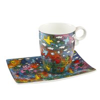 Goebel James Rizzi Up Down and Flying Around Tasse mit...