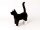 Kösener 3960 Katze Mautz stehend schwarz/weiß 40cm