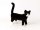 Kösener 3960 Katze Mautz stehend schwarz/weiß 40cm