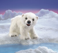 Folkmanis Eisbärenjunges / Polar Bear Cub Handpuppe...