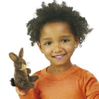 Folkmanis 2675 Fingerpuppe braun Mini Feldhase Mini Jack...