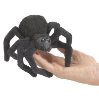 Folkmanis 2754 Fingerpuppe, schwarz Mini Spinne / Mini...