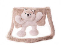 Inware Kindermuff super-flauschig mit Tiermotiv - Husky...