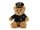 Pilotbär aus Plüsch mit Pilotenuniform, 19x15x23cm / Plush Bear with Pilot uniform 22cm
