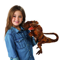 Flokmanis 3046 Handpuppe Kragenechse / Frilled Lizard