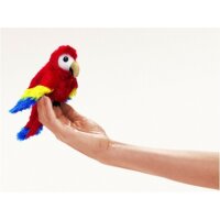 Folkmanis 2723 Fingerpuppe Mini Papagei / Mini Scarlet...