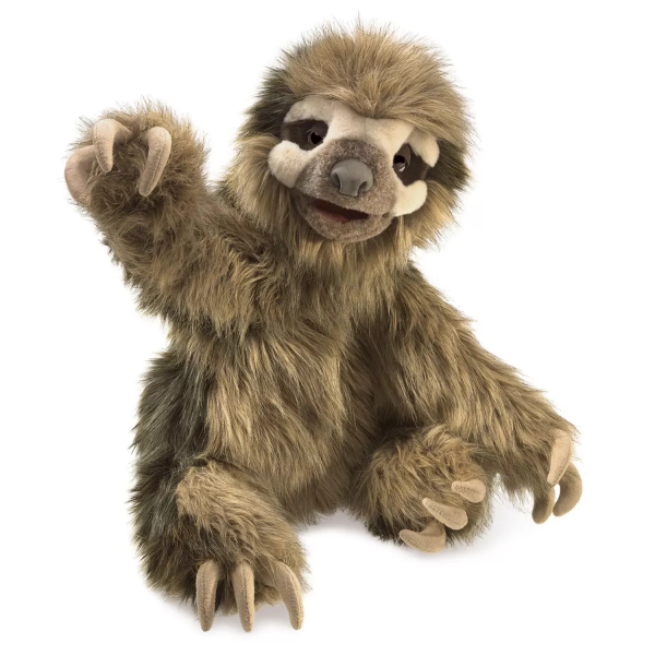 Folkmanis 3131 Hand Puppet, Brown Faultier
