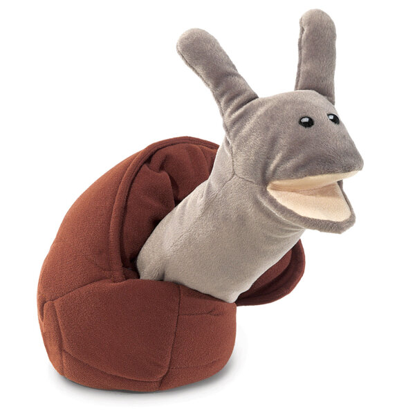 Folkmanis Snail 2028 Hand Puppet,Brown/Grey