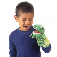 Folkmanis 2997 Dinosaur Handpuppe, grün