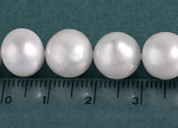 Echte Zucht-Perlenkette Weiße Perlen P013 weiß 10mm verstellbar 925 Silber Versc